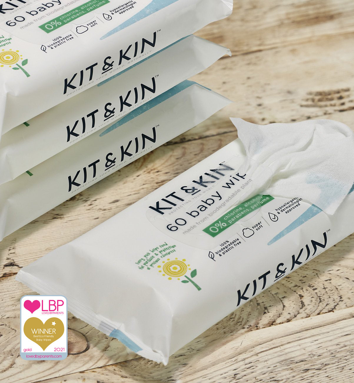 Kit and Kin Biodegradable Baby Wipes Bundle